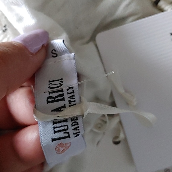 Luisa Ricci Silk Blouse Sz.S NWT. Made in Italy - Picture 6 of 7